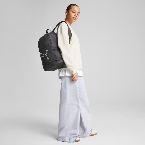 PUMA 後背包 PLUS 黑 休閒 運動 包包 中性 09118001