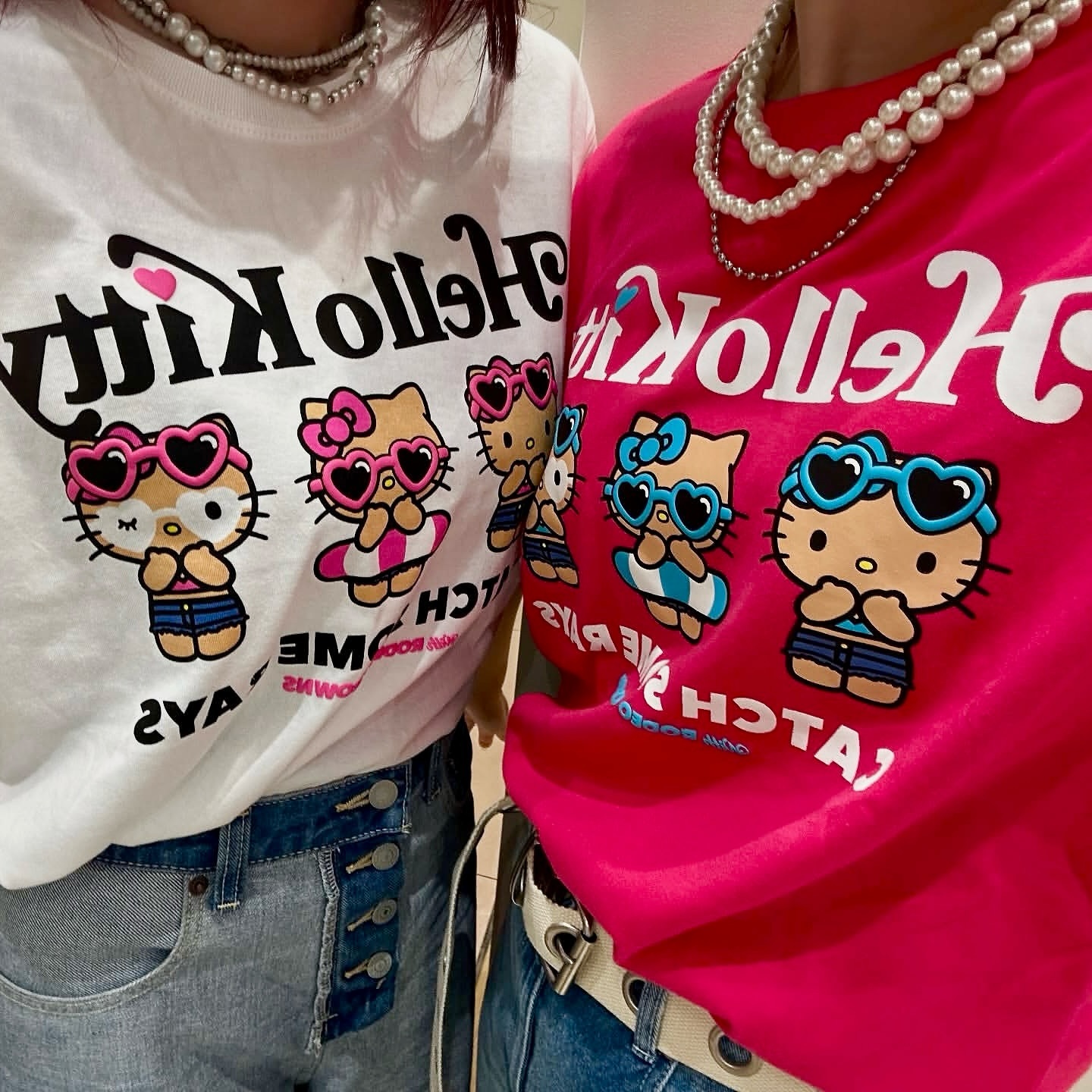 現貨┃三麗鷗 Sanrio HELLO KITTY 黑皮 曬黑 短袖 短T