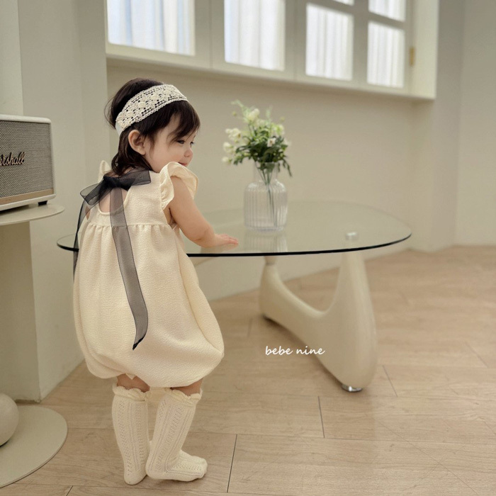 韓國 BEBENINE - 25夏 氣質綁帶連身衣（兩色）