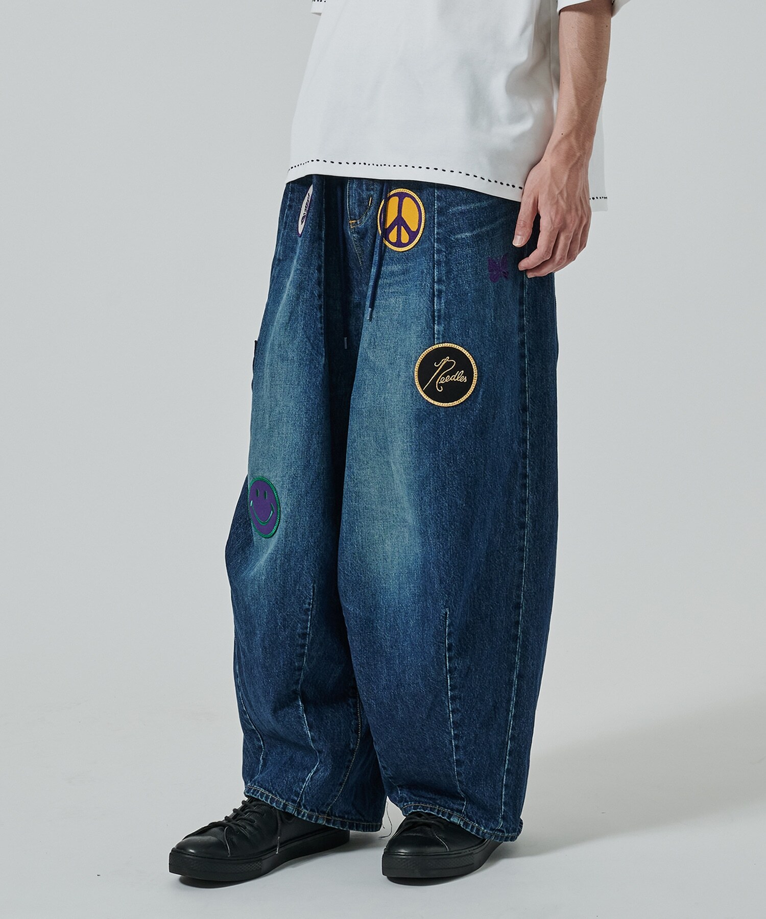 『代購商品』2025AW NEEDLES 別注 H.D Patches Jean 12oz Denim 丹寧 重磅 錐形褲 QV1566