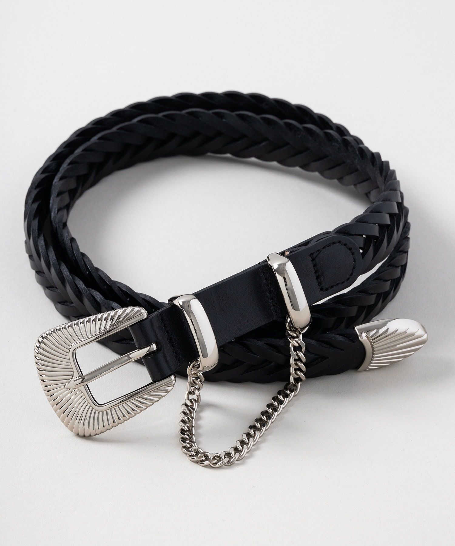 『代購商品』2025AW JieDa WESTERN BELT 貝殼 皮革 編織 皮帶 Jie-STD-GD01