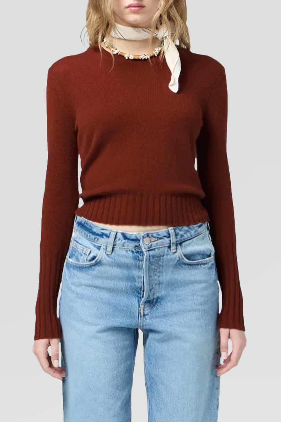 Guest in Residence｜SHRUNKEN 圓領合身羊絨上衣