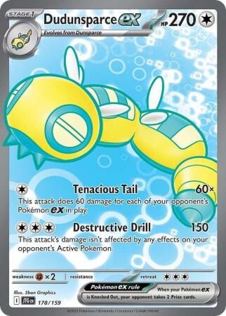 Dudunsparce ex - 178/159 - Full Art Ultra Rare