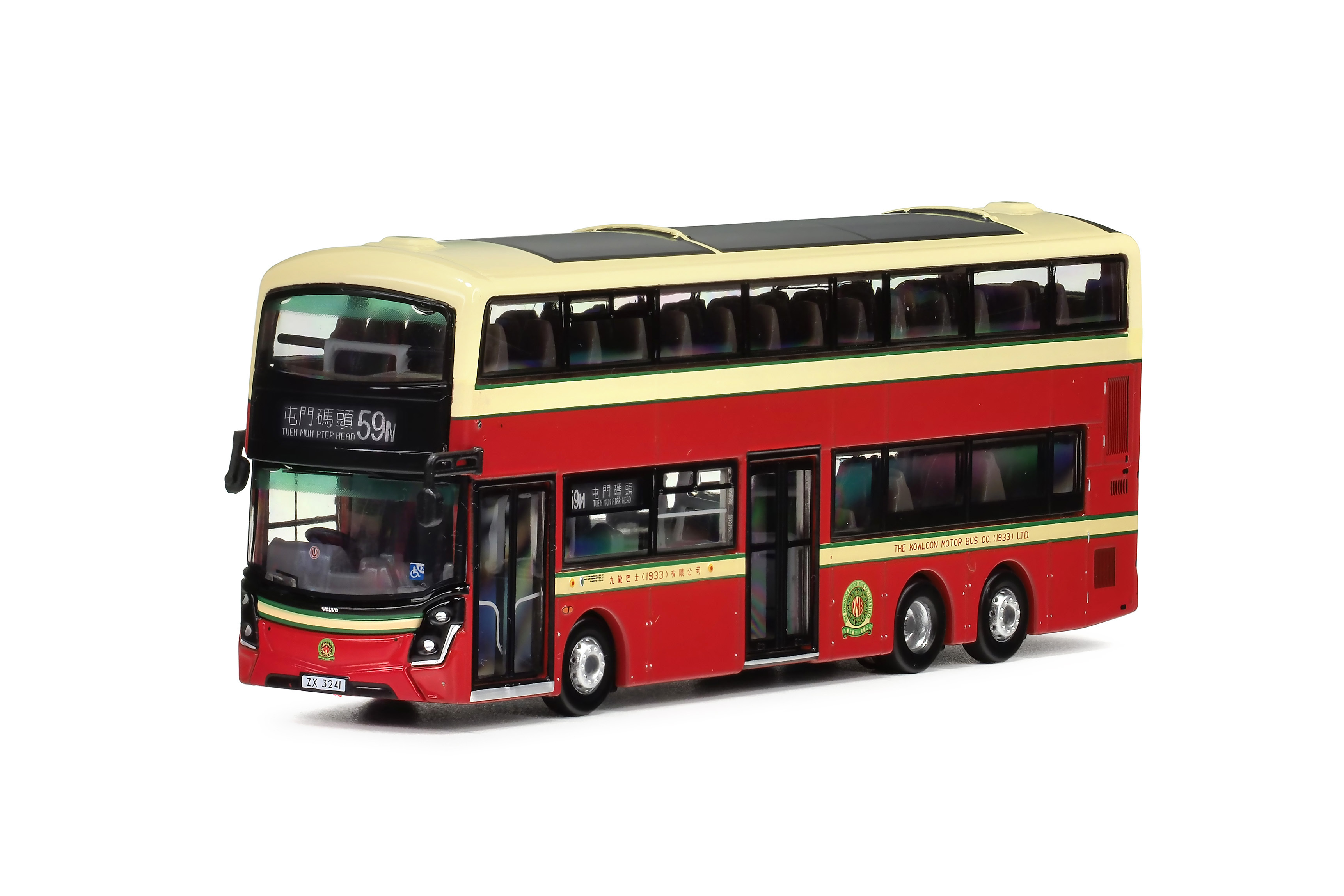 KMB2025051 1:120 九巴富豪B8L MCV D123 歐盟六代12米 (59M)