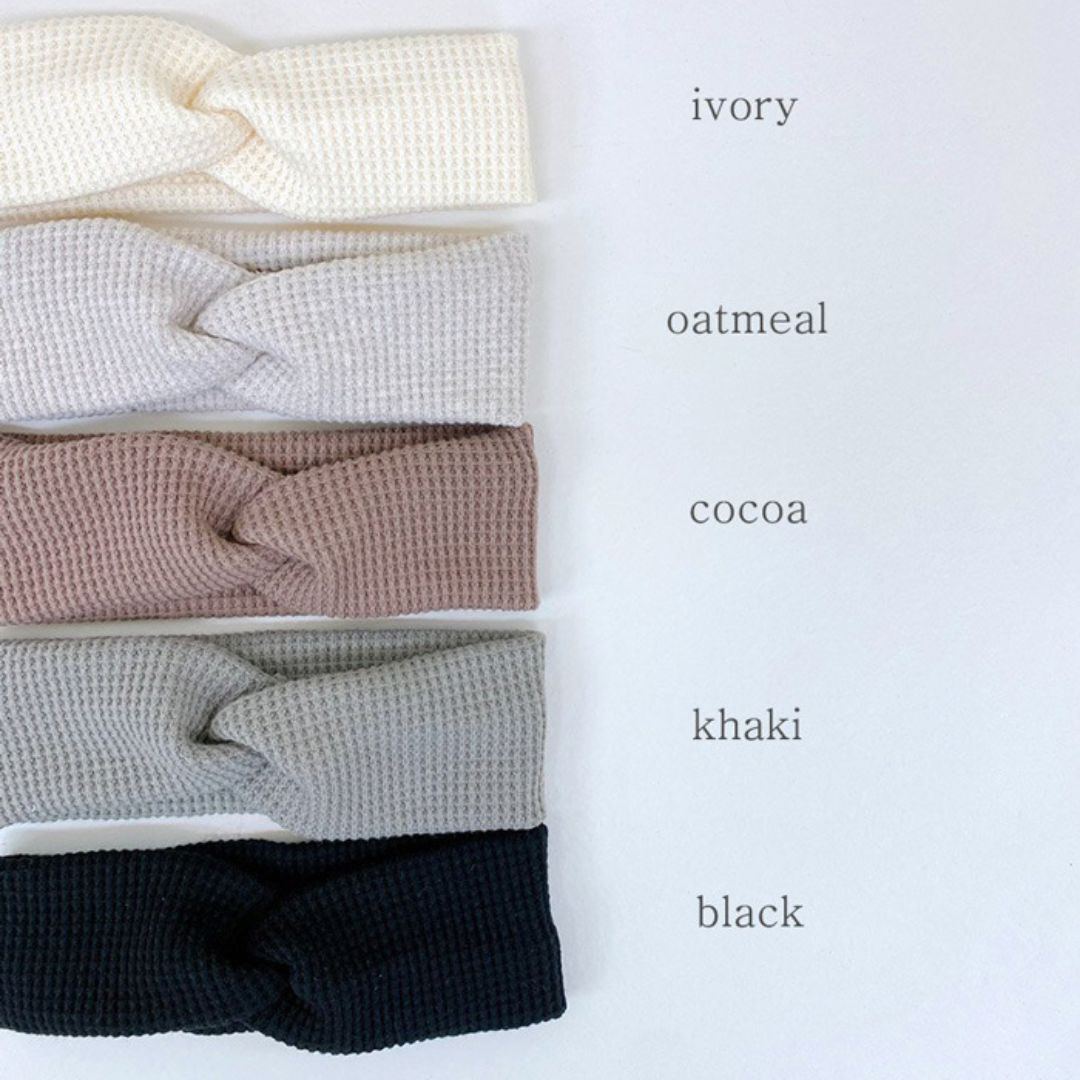 25夏 韓國 素面質感髮帶（黑/白）