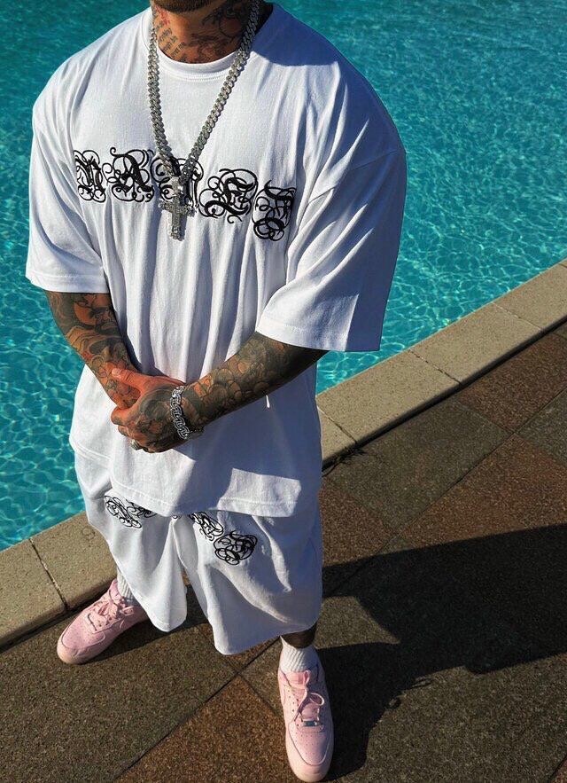 OverSize英文字短袖Tee SUB-040T