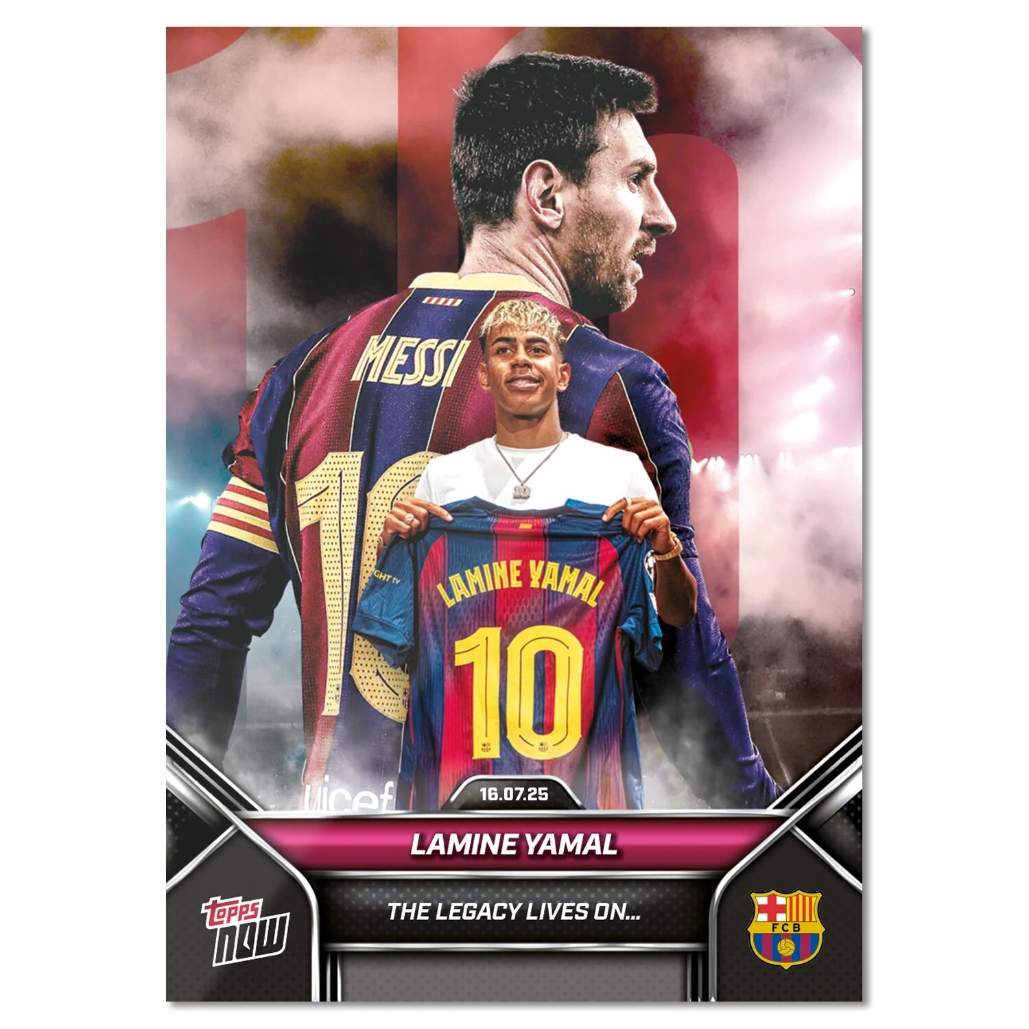 2025 FC Barcelona Topps NOW® Lamine Yamal 傳奇接班