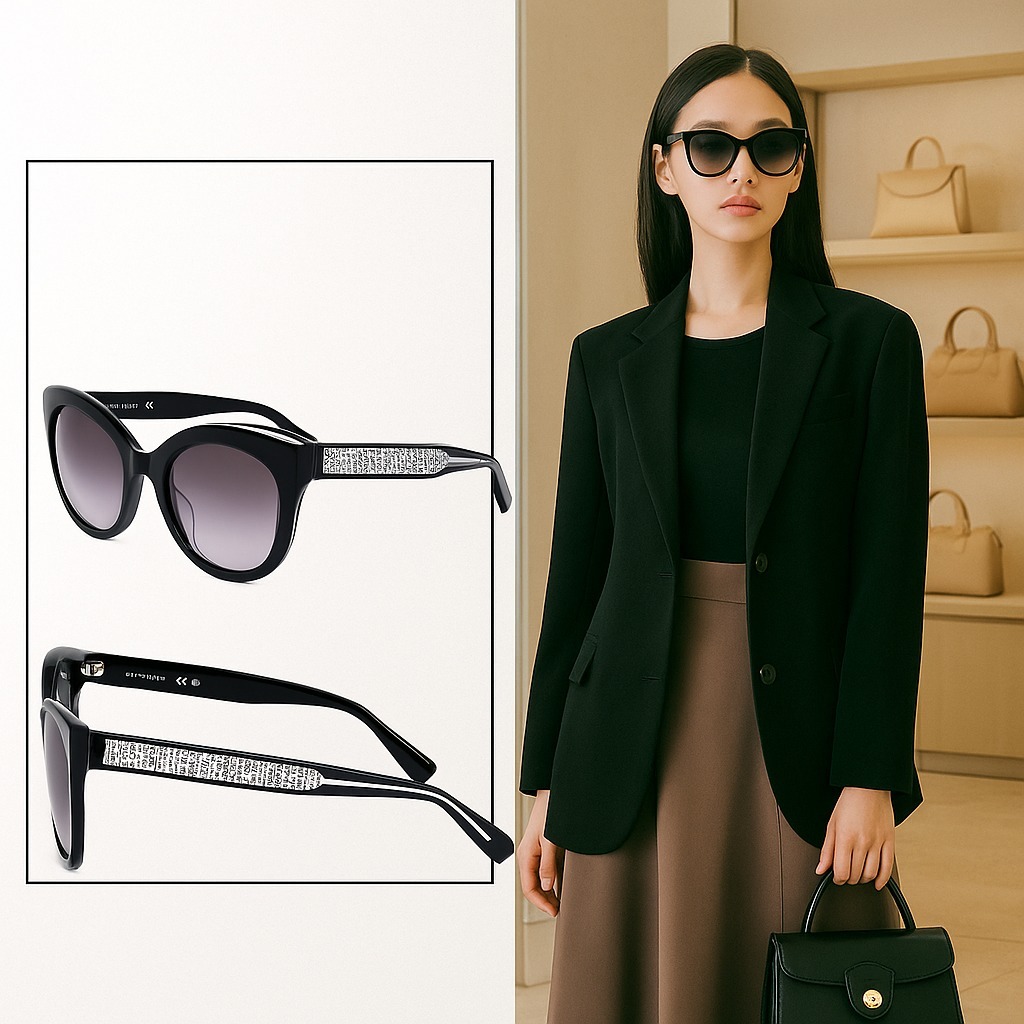 【預購】Longchamp Fashion Black Round G072310 女裝太陽眼鏡