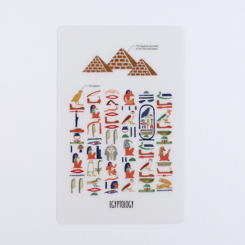 古埃及學 透明書籤 小墊板｜日本STUDY HOLIC