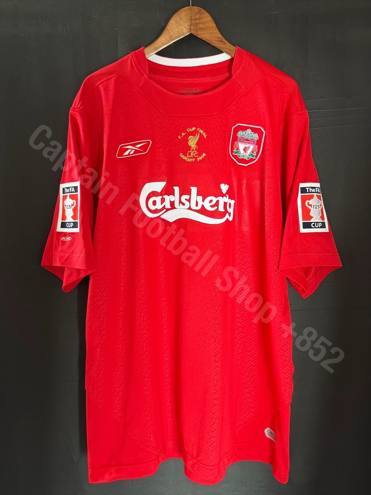 Liverpool 2005-2006 FA Cup Final Reebok Home Shirt #8 GERRARD