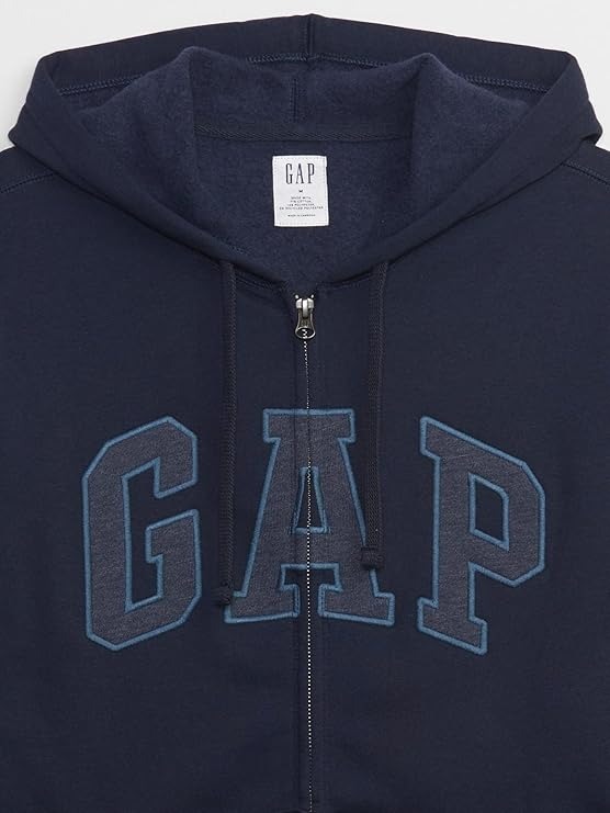 【預購】GAP G072352 男裝LOGO有帽拉鏈外套