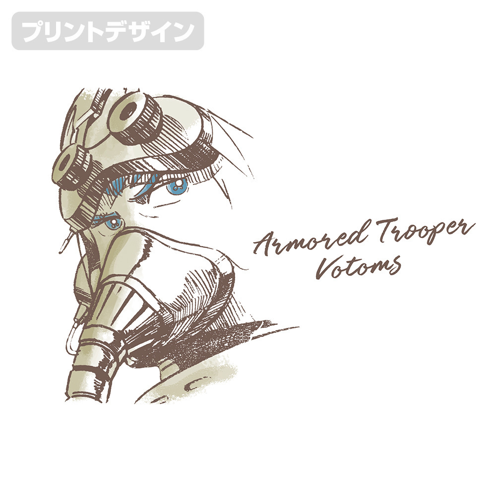 Cospa 0804 キリコ アイキャッチイラスト Tシャツ [装甲騎兵ボトムズ] WHITE