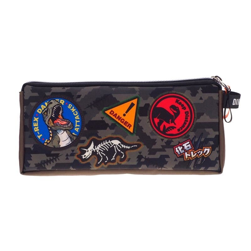 Dinosaurs 三拉鏈筆袋