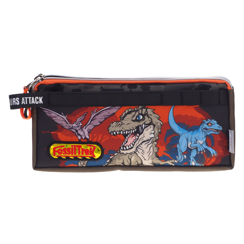 Dinosaurs 三拉鏈筆袋