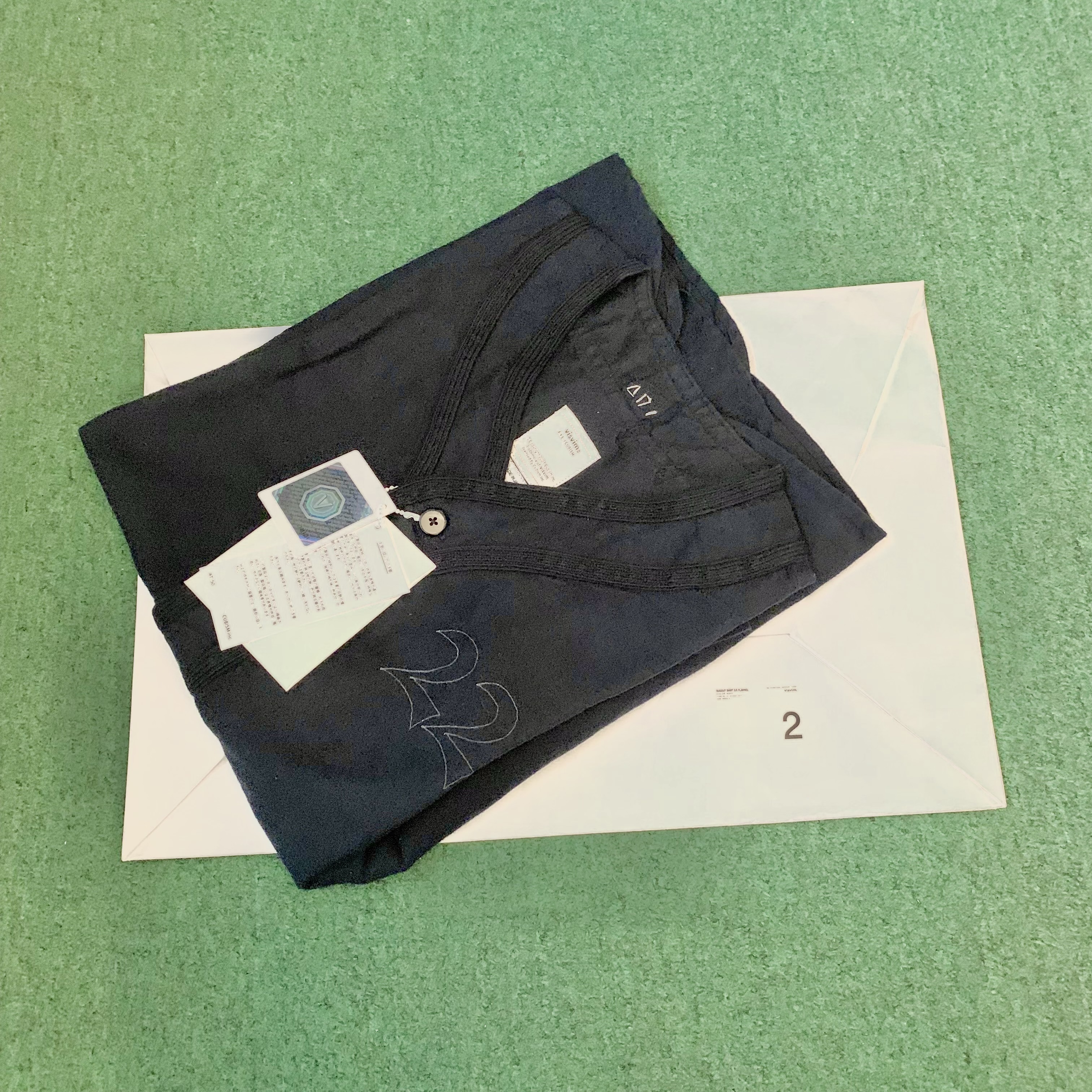 最後價格 LAST PRICE: VISVIM DUGOUT SHIRT S/S FLANNEL - NAVY SIZE 2 IN STOCK NOW (現貨發售中)