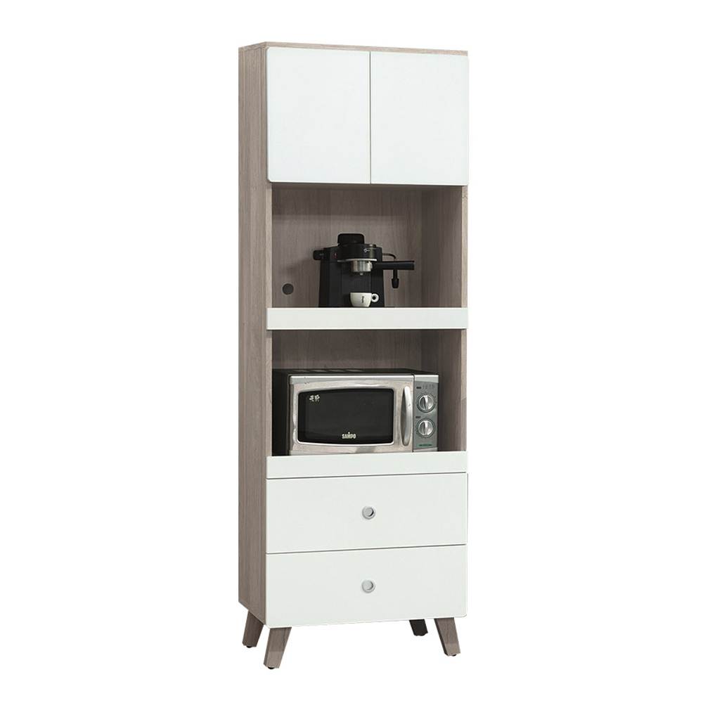 潔妮2尺收納高餐櫃/碗盤櫃/拉盤電器櫃