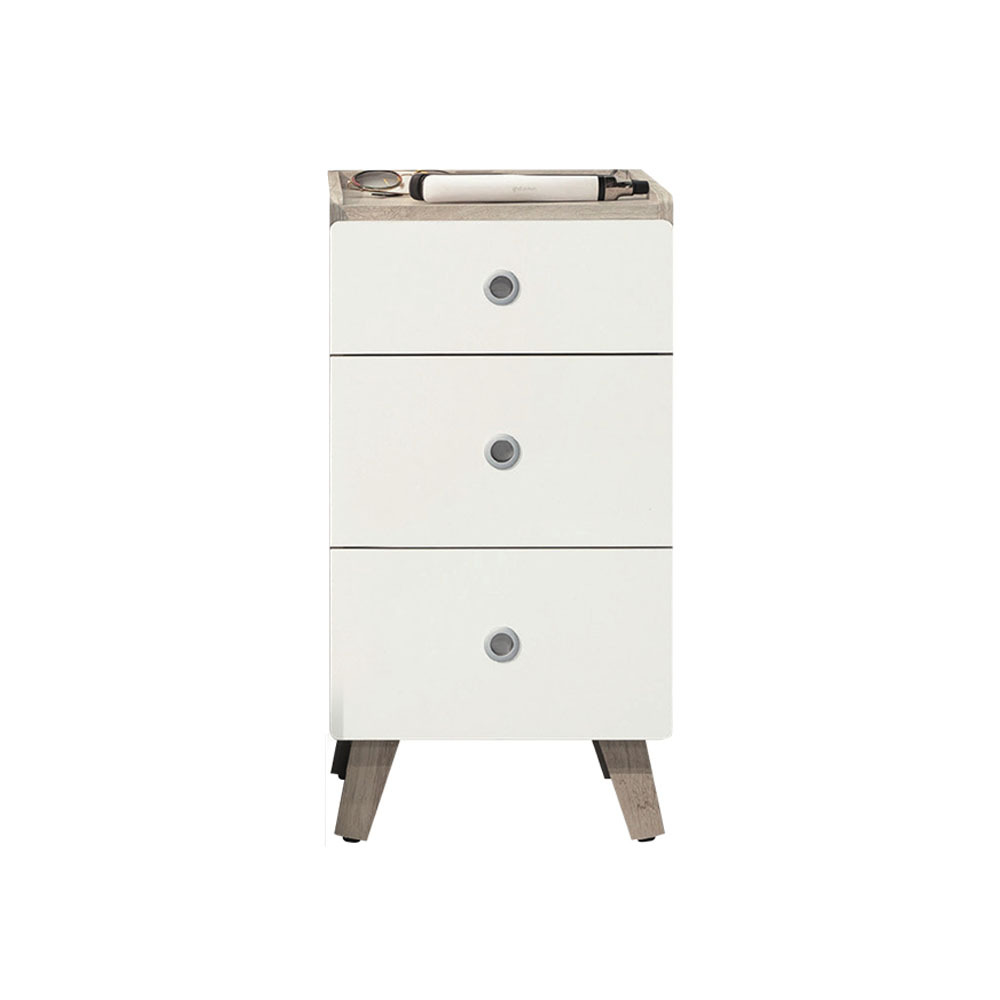 潔妮1.3尺多功能三抽置物櫃/收納櫃-附插座