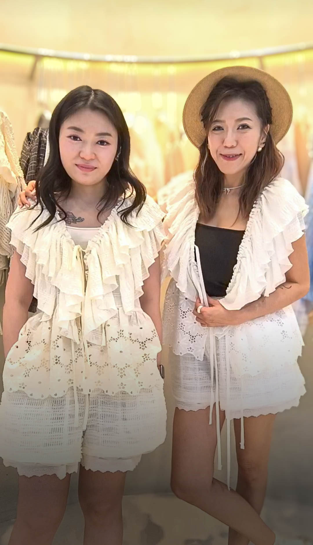 🥰PM_K8177  ▶️前後v領蕾上衣 👉B:102cm L:61cm👈