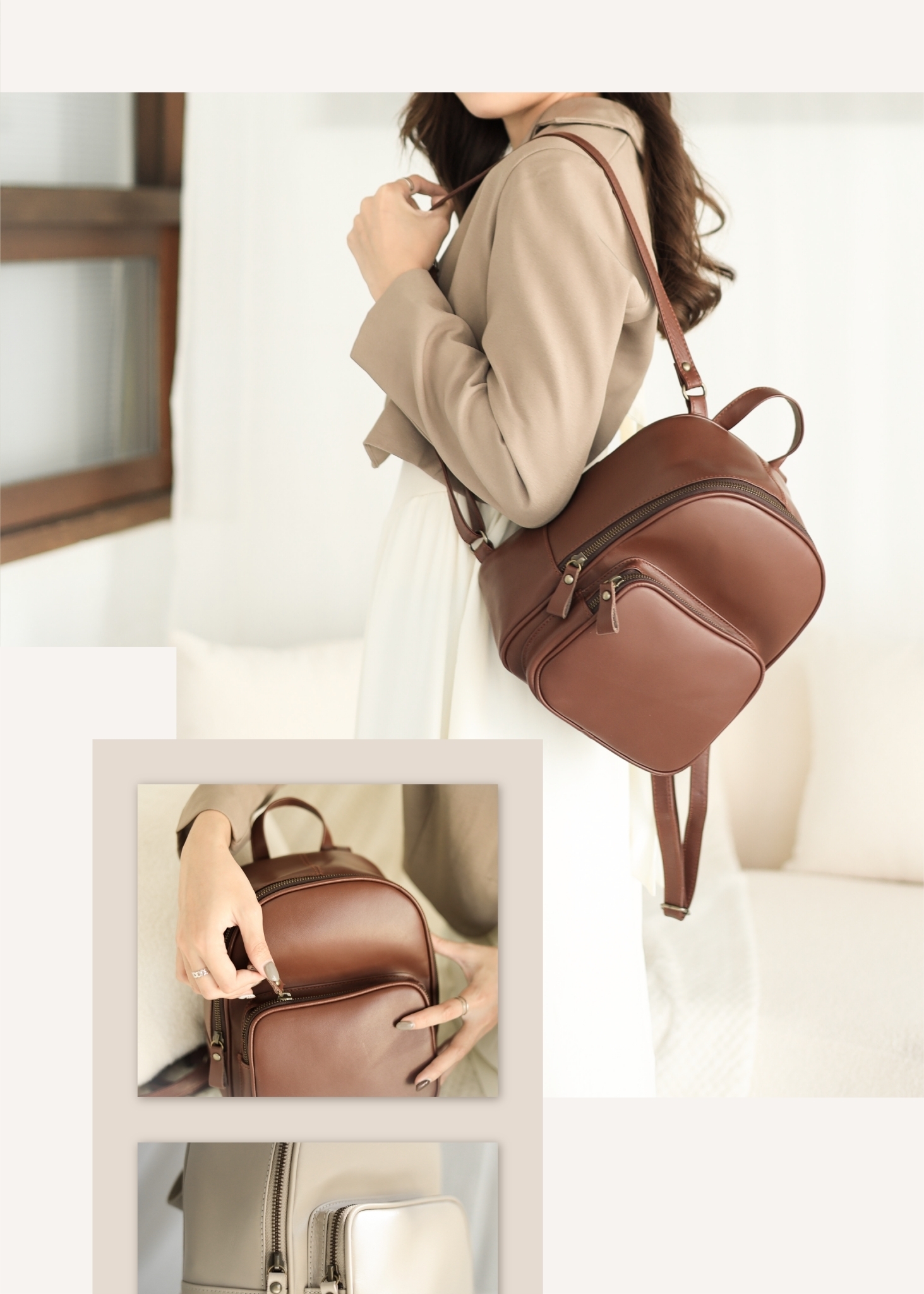 每一只書包都是手工縫製 時光感藏在每一針線裡