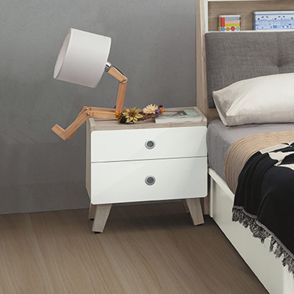 潔妮1.5尺床頭櫃/二抽收納櫃/置物櫃