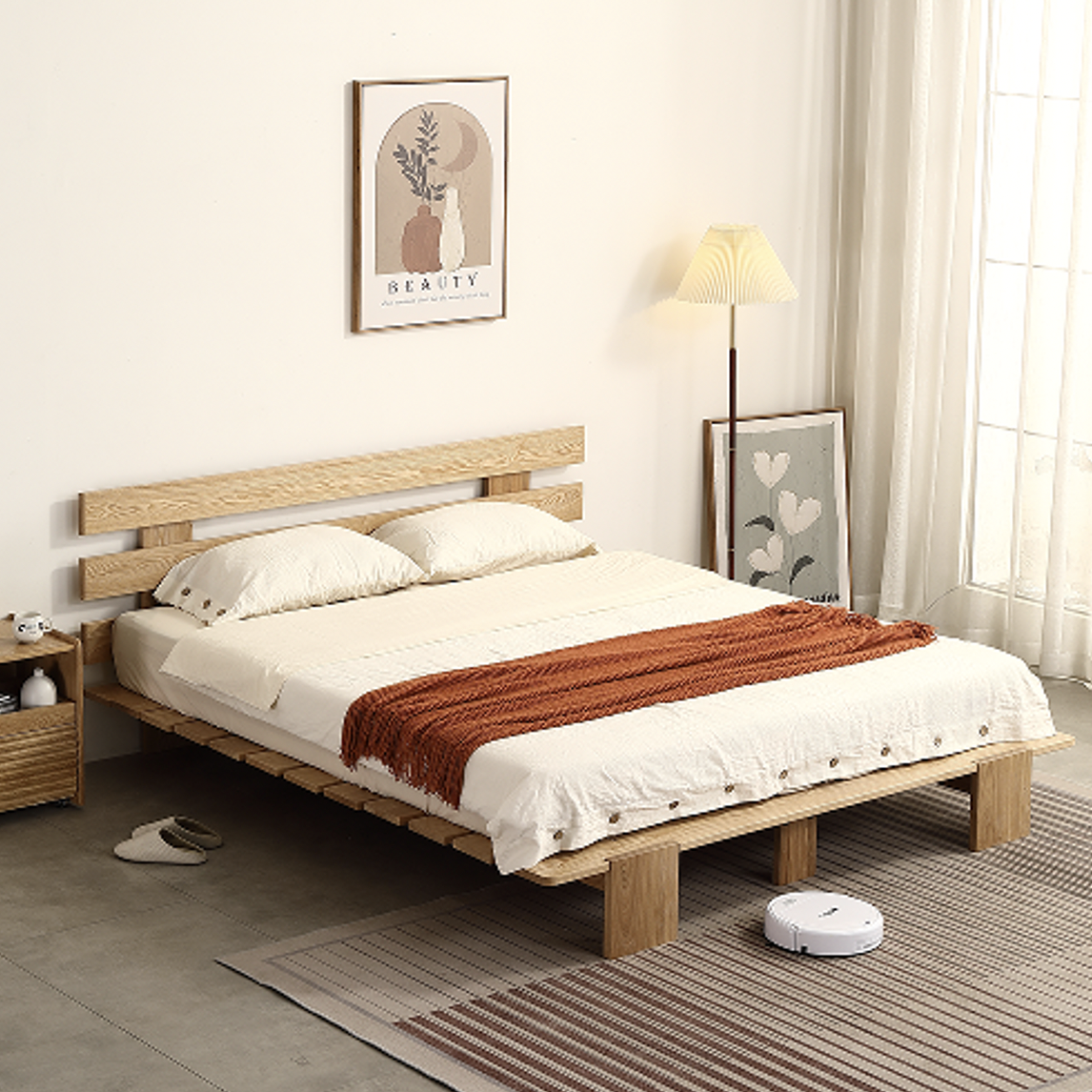 〖特惠款〗西雅圖A款實木床架 FP-0123