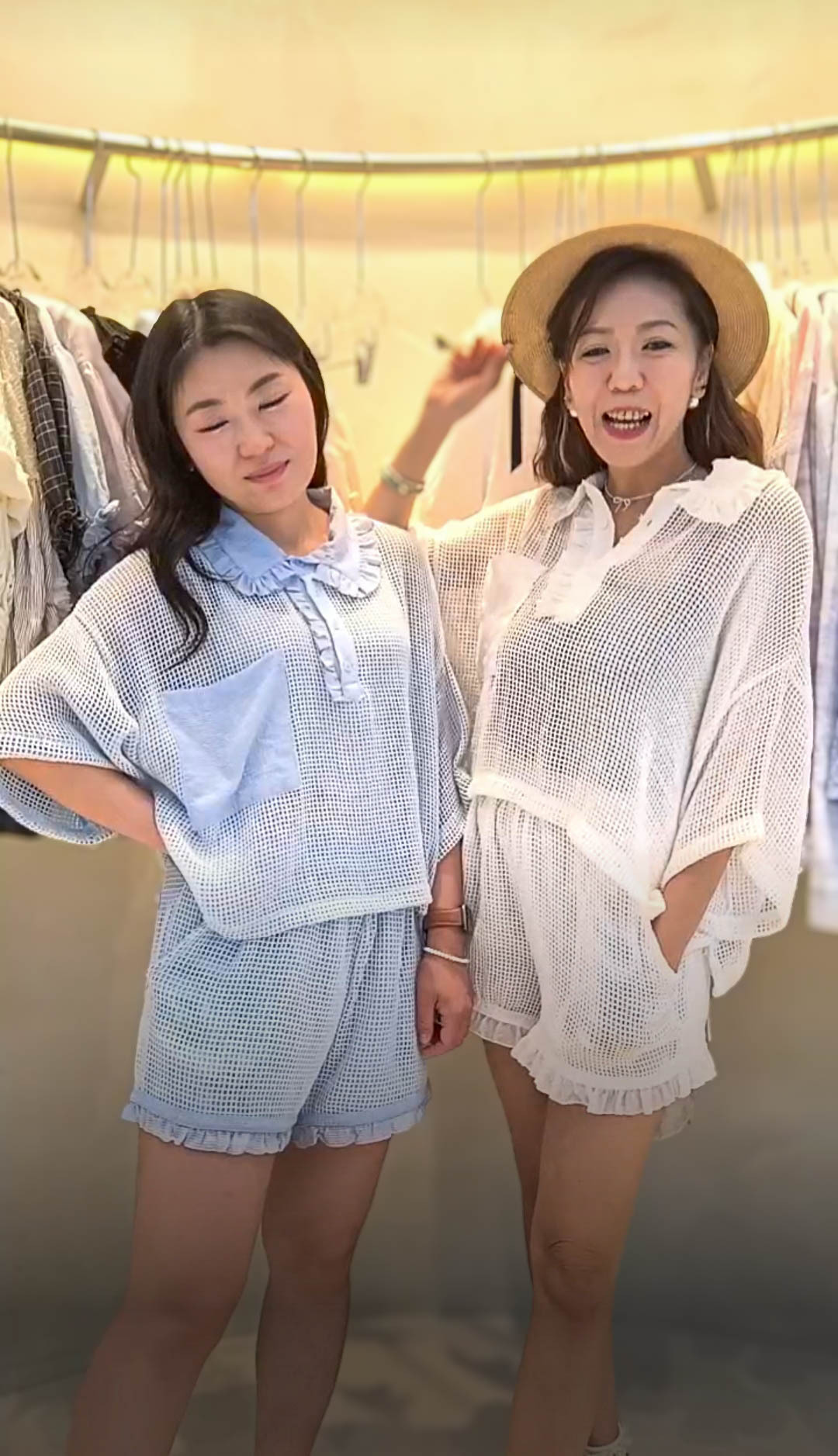 🥰PM_K8186  ▶️網狀拼接polo衫 👉B:150cm L:49cm👈