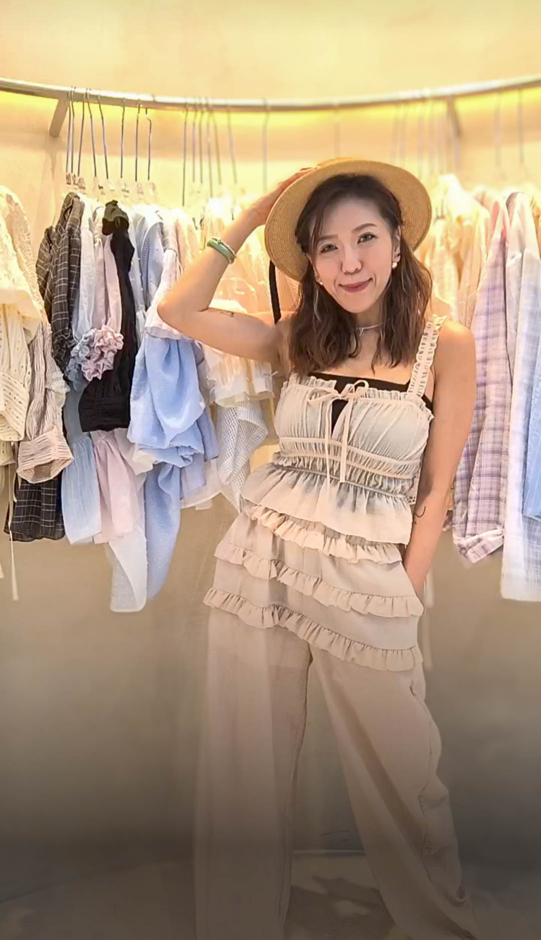 🥰PM_K8190  ▶️木耳肩帶 小可愛 👉Free Size B:cm L:44cm👈