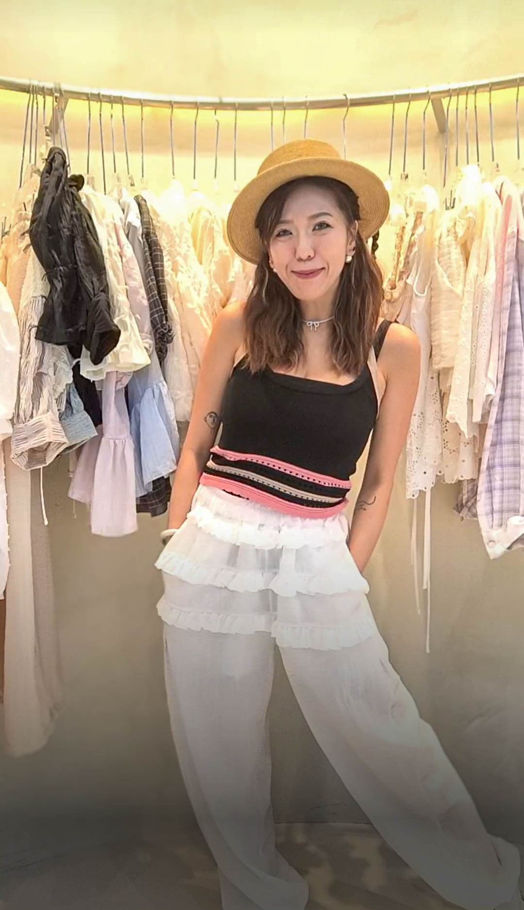 🥰PM_K8191  ▶️ 3條木耳長褲 👉W:102cm H:116cm L:106cm👈