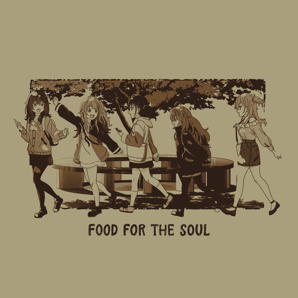 Cospa 0804 日々は過ぎれど飯うまし Tシャツ [日々は過ぎれど飯うまし]SAND KHAKI