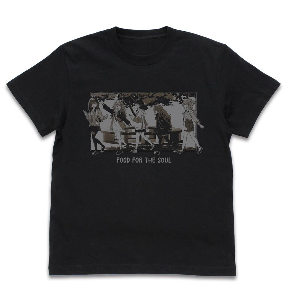Cospa 0804 日々は過ぎれど飯うまし Tシャツ [日々は過ぎれど飯うまし] BLACK