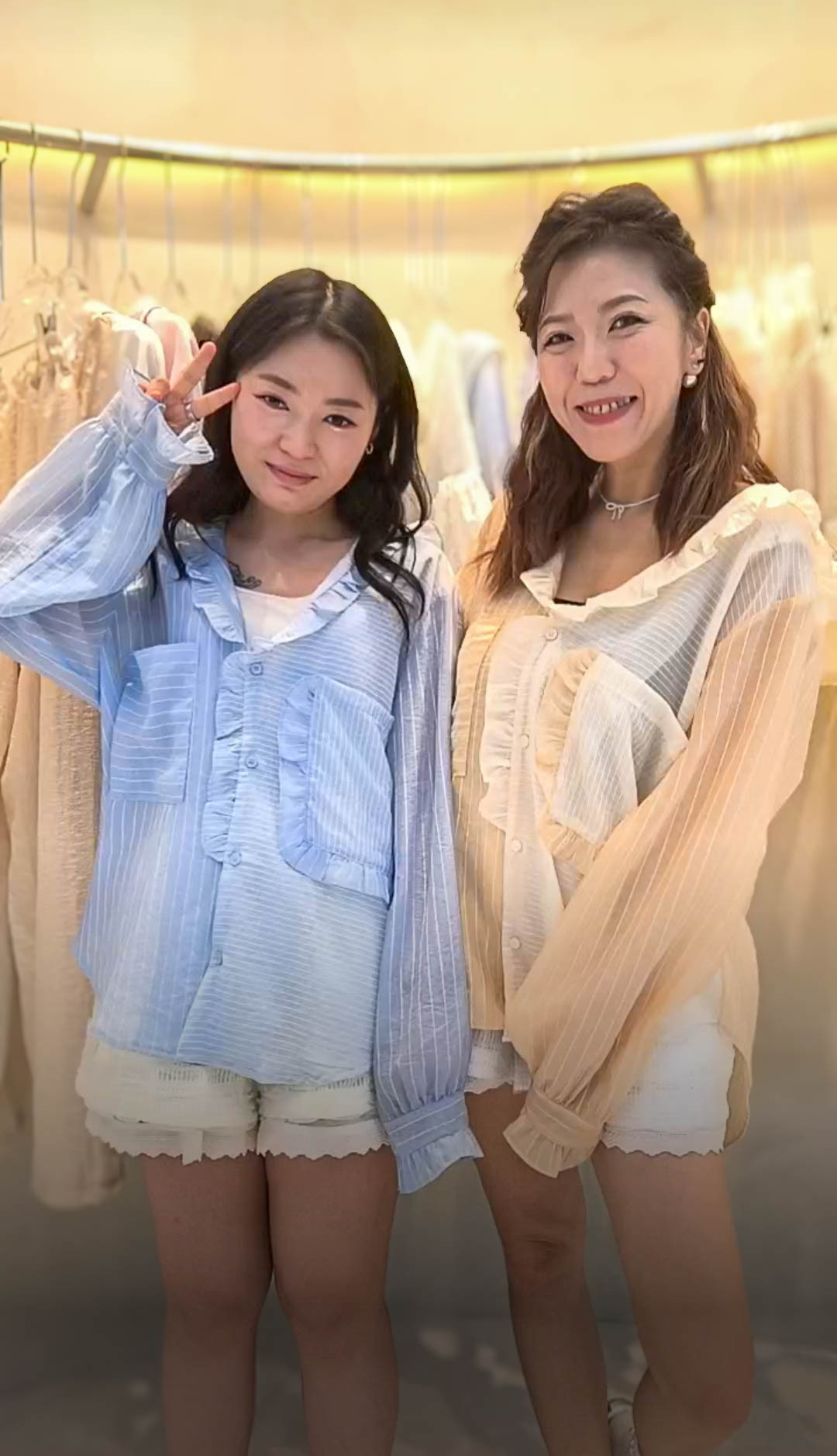 🥰PM_K8198  ▶️木耳邊長袖襯衫 👉B:120cm L:59cm👈