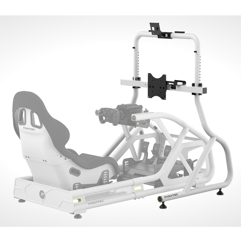 米特3C數位–FANATEC 台灣公司貨 GT Cockpit Monitor Stand White 螢幕架 支援32"~65"/CRD-9060002-WW