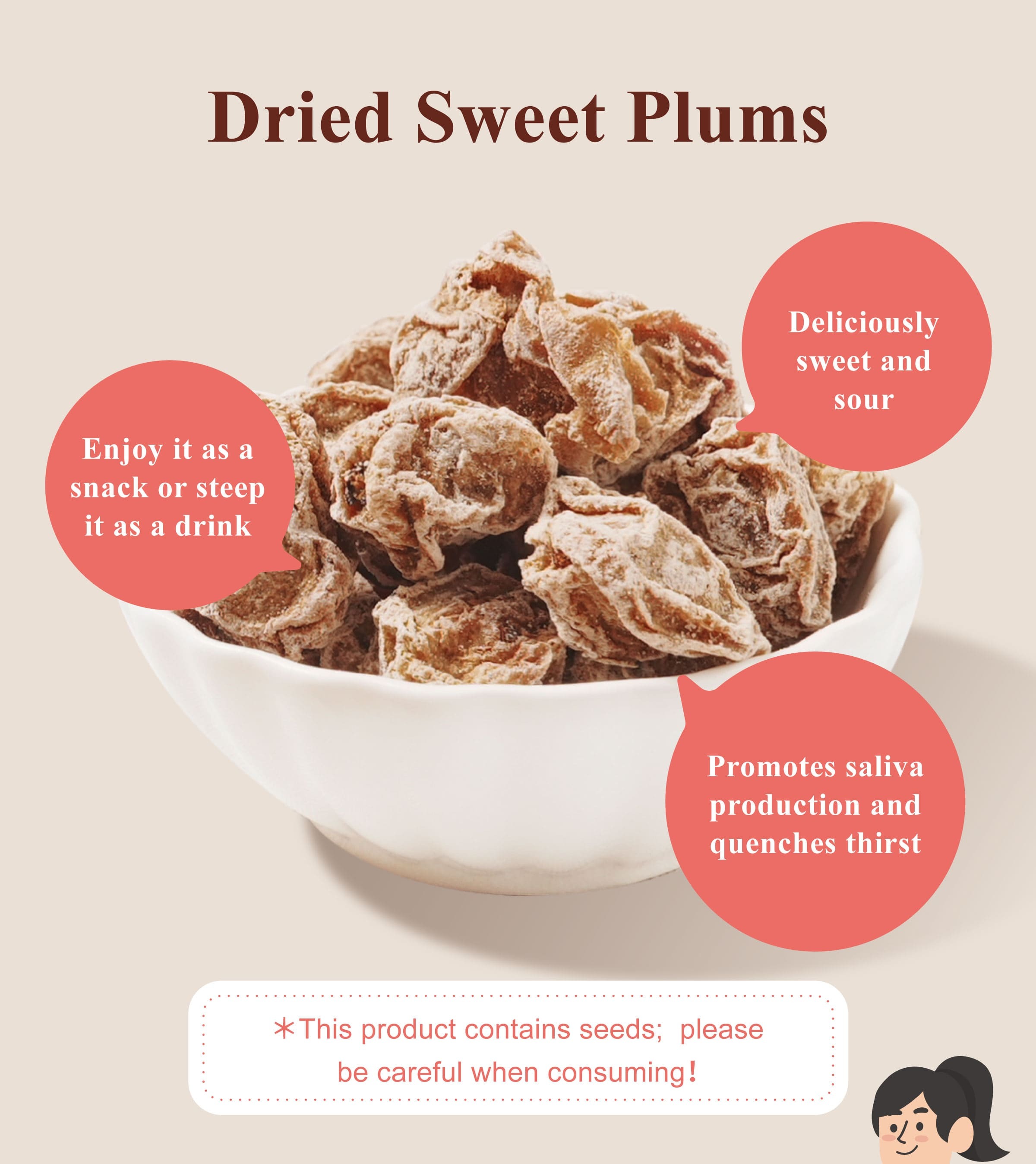 Dengyi Dried Sweet Plums Features