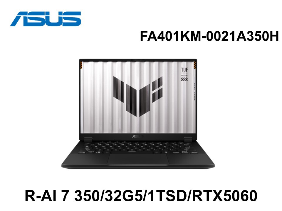 ASUS 華碩 FA401KM-0021A350H 14吋電競筆電《御鐵灰》Ryzen  AI7 350/16G/512SD/RTX5060