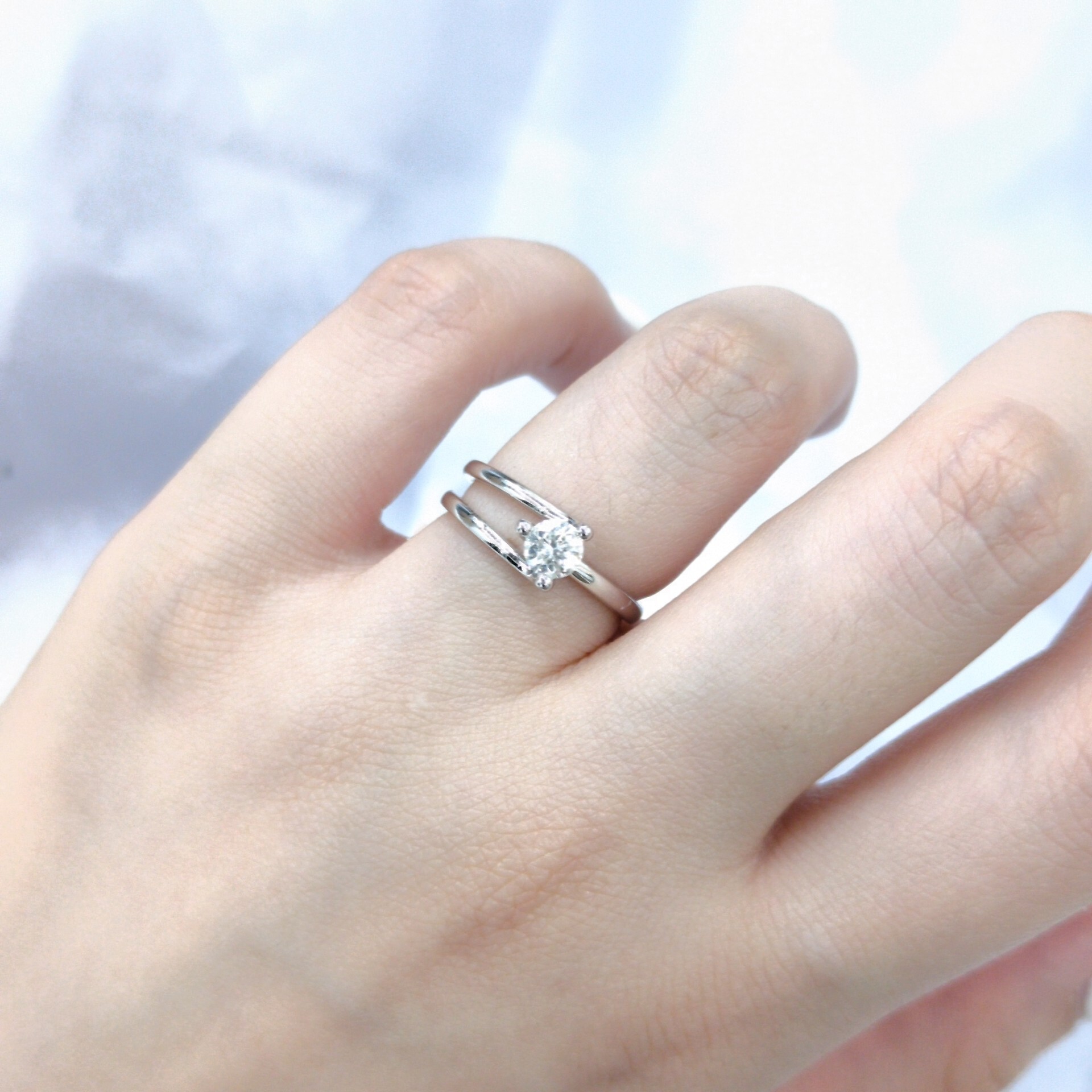 18K White Gold 0.35ct Diamond Ring