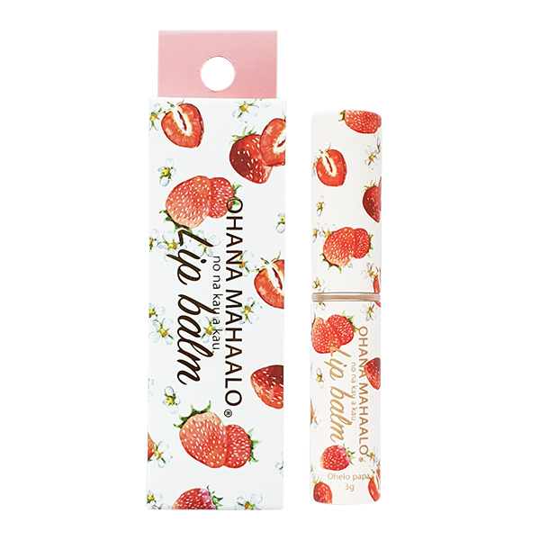 OHANA MAHAALO 鮮果潤唇啵棒3g(草莓)