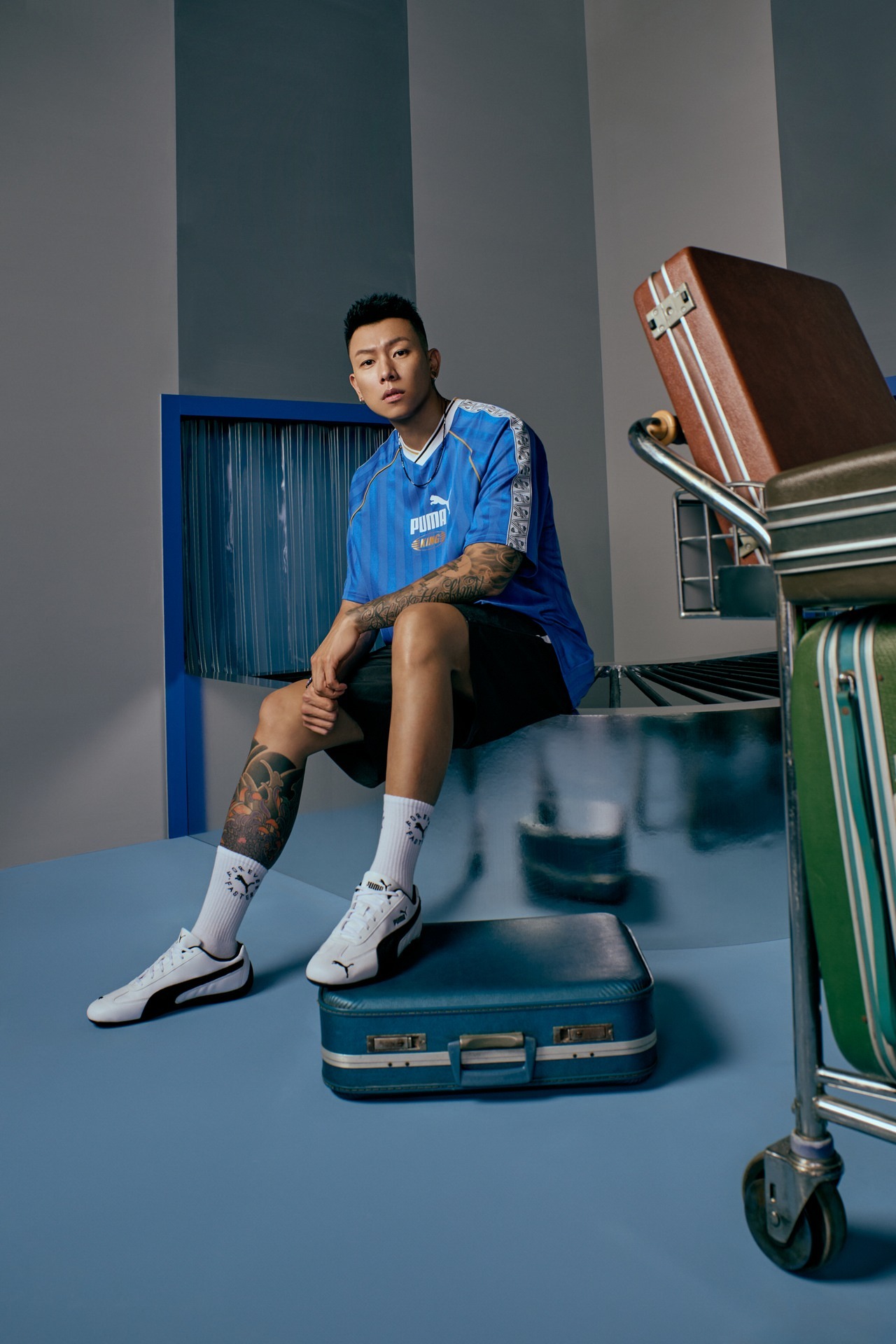 男女鞋 PUMA SPEEDCAT LTHR 白 E.SO 瘦子同款 皮革 薄底 復古 休閒 賽車鞋【403175-01】