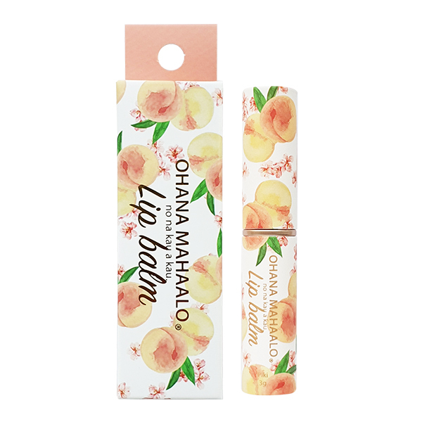 OHANA MAHAALO 鮮果潤唇啵棒3g(蜜桃)