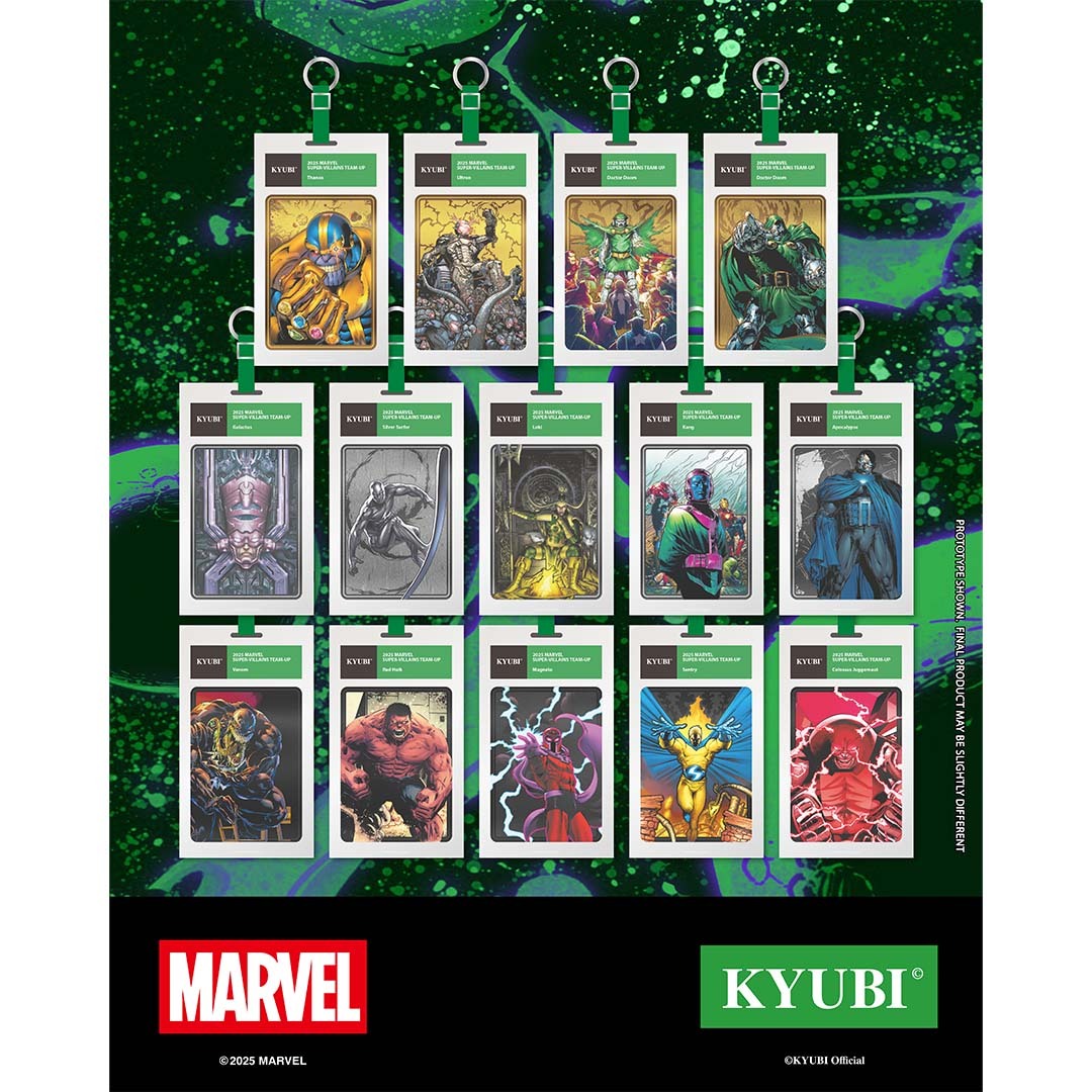 KYUBI Charm 金屬收藏掛飾盲盒第7彈-漫威經典反派角色