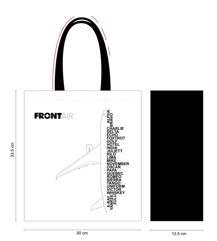 FRONT AIR NATO 環保袋 (白)