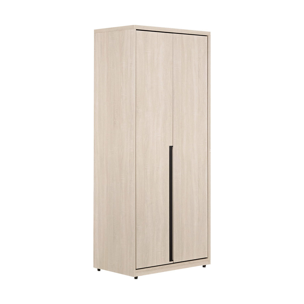 奈迪2.7尺二門衣櫃(雙吊桿)