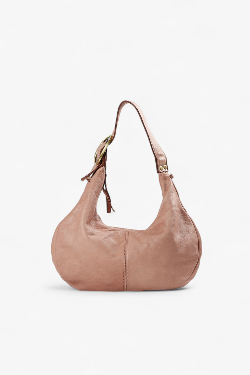 Halo 半月肩背包 粉紅