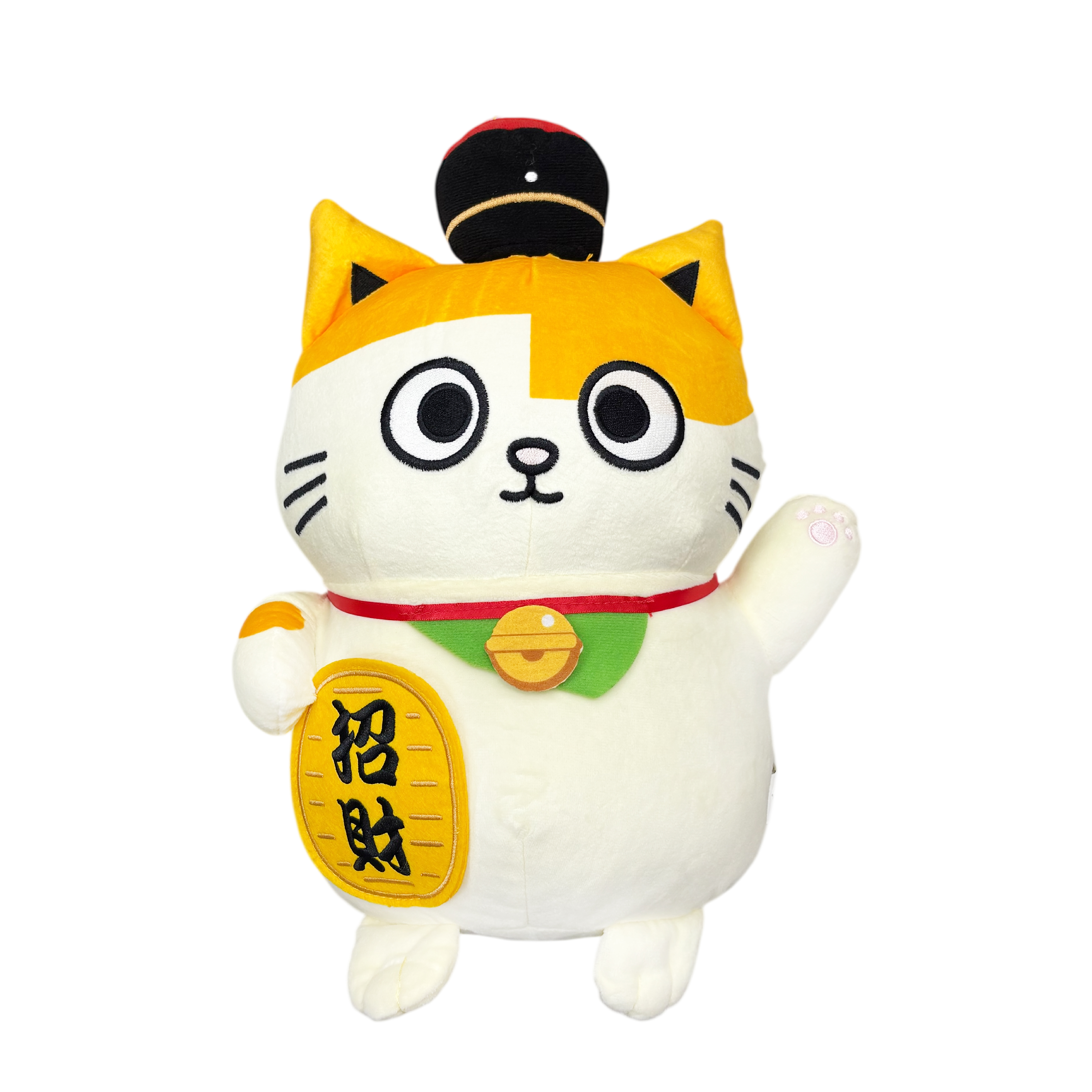 黃阿瑪-絨毛娃娃-招財貓款-12吋