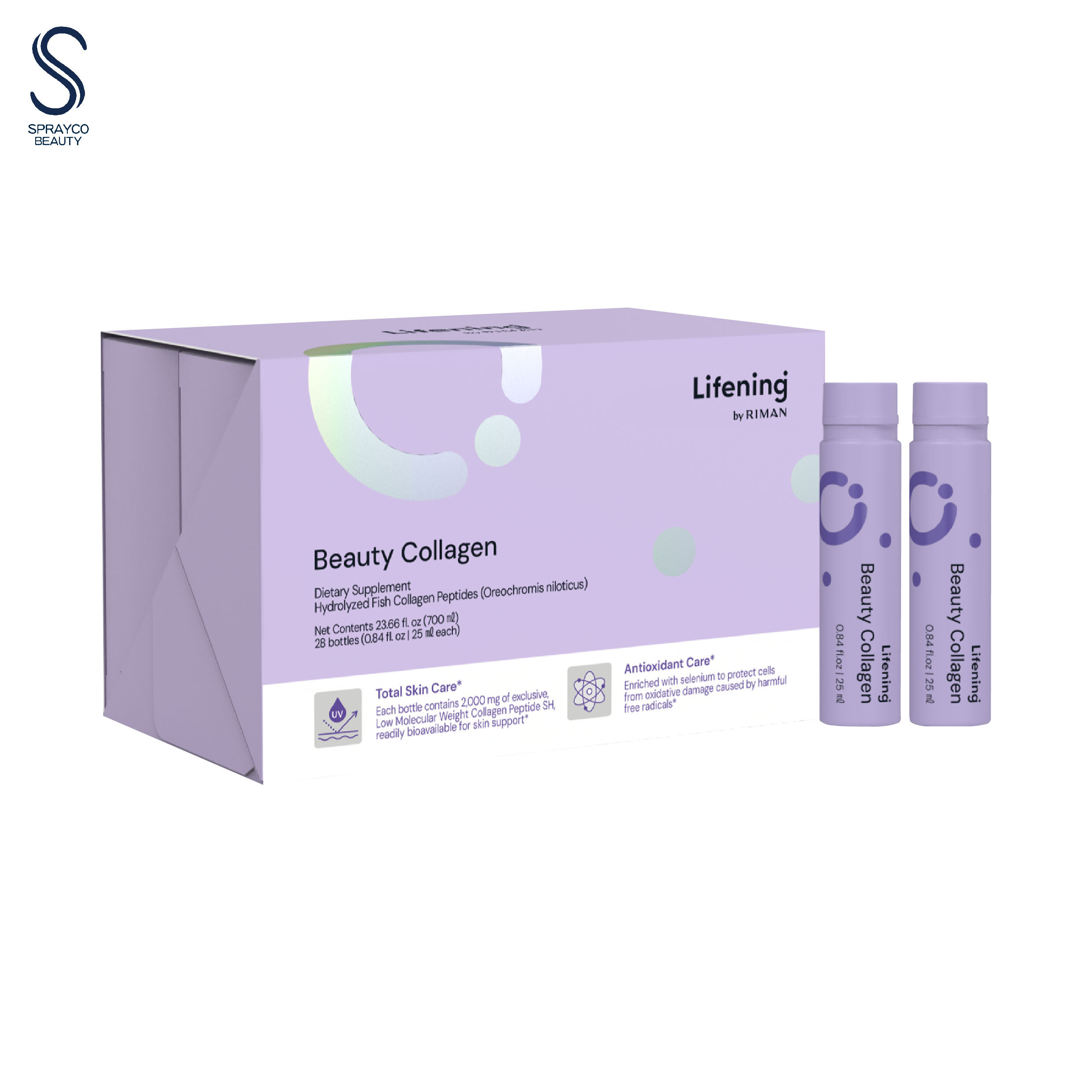 【Riman Lifening 微分子安瓶膠原飲 (一盒25ML*28支)】