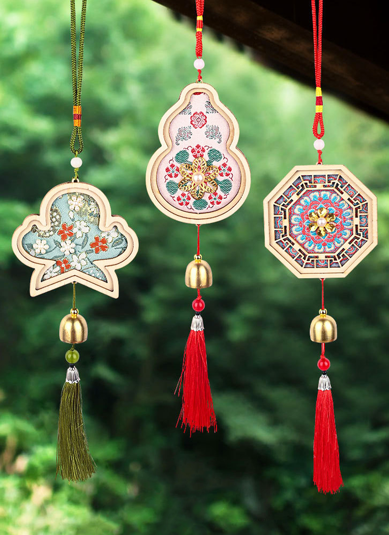 非遺 DIY仿宋錦珍珠風鈴材料包 CA1726