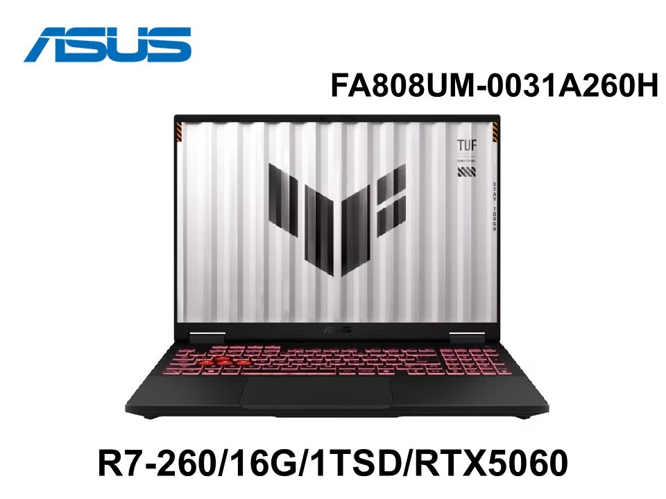 ASUS 華碩 FA808UM-0031A260H 御鐵灰 18吋電競筆電