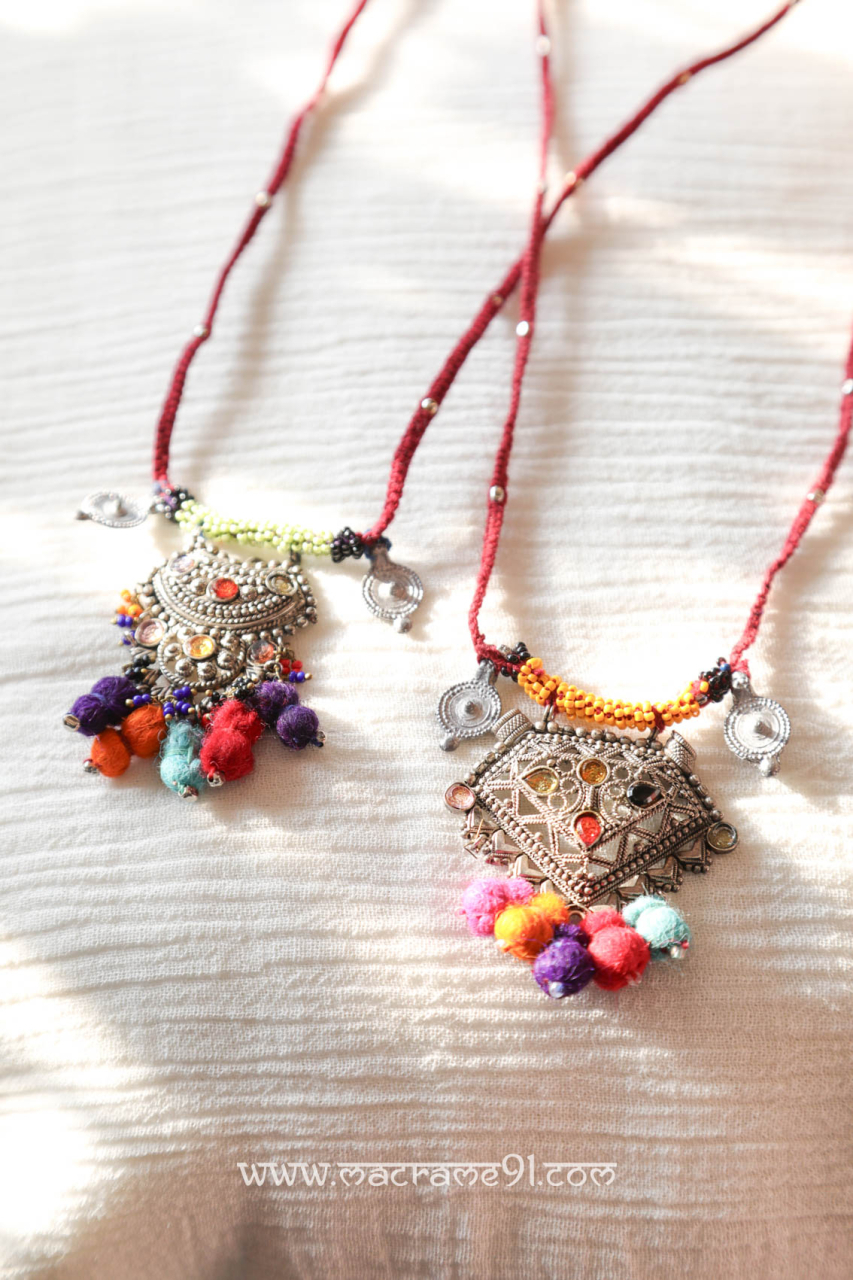 Macrame ACC - 銀項鍊 - J0437 (0228)