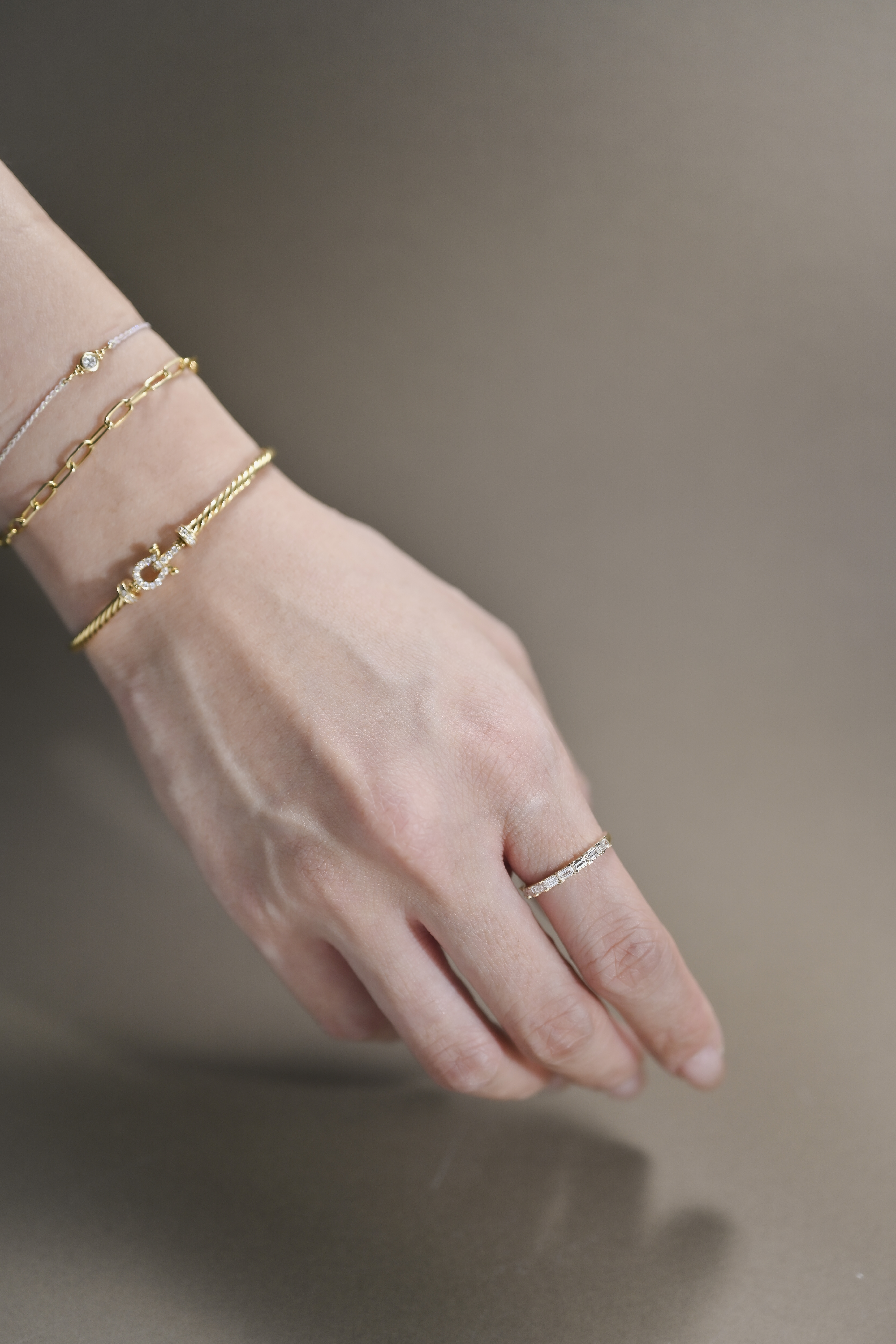 18K Baguette Diamond Ring