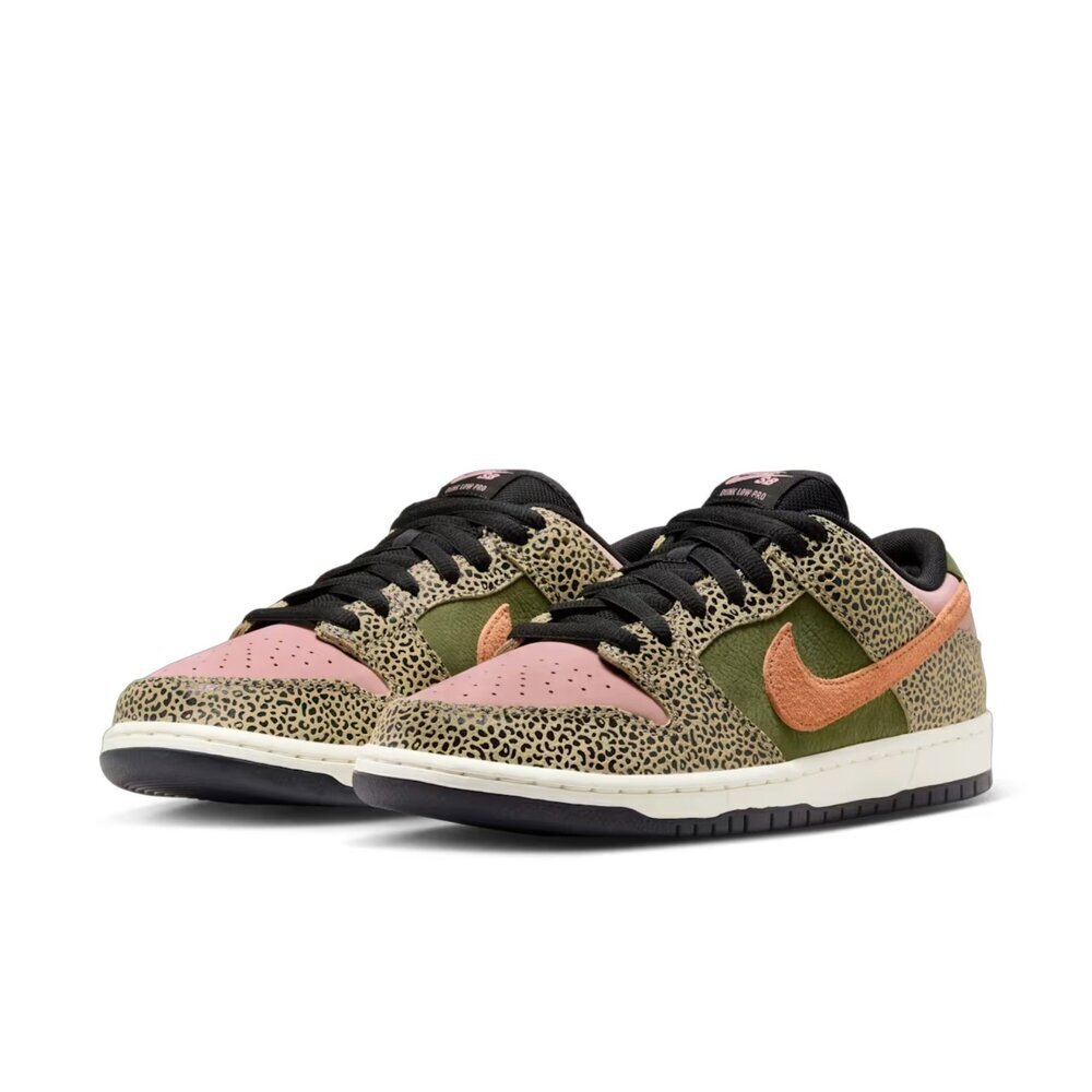 Nike SB Dunk Low Khaki 粉綠豹紋 IH3211-200