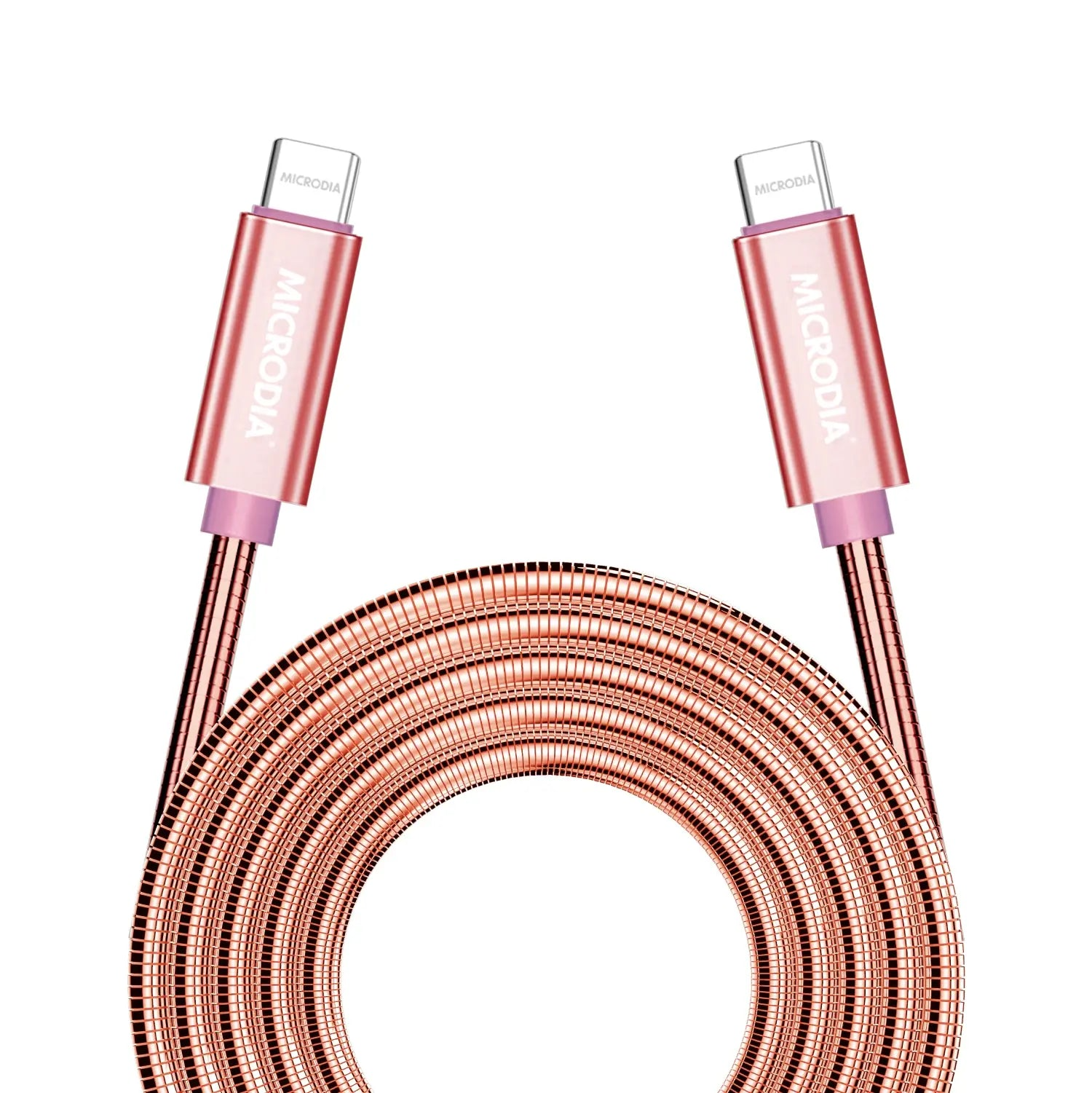 MICRODIA ExeCable™ 鋼製 PD60W USB-C 轉閃電充電與同步電纜